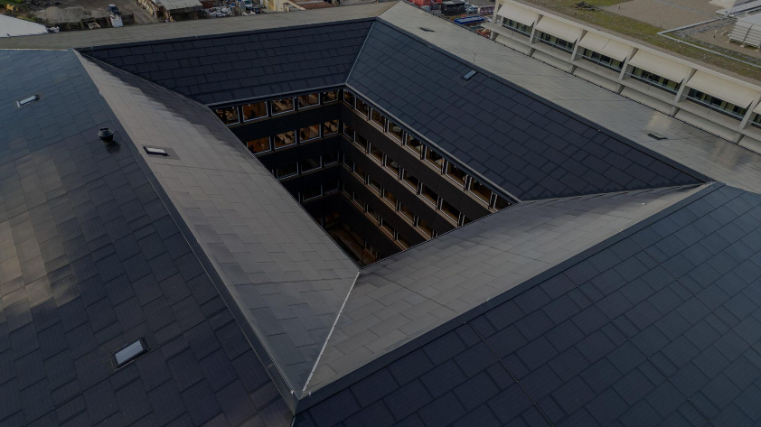 In-Dach BIPV bündig integriert am denkmalgeschützten Altbau